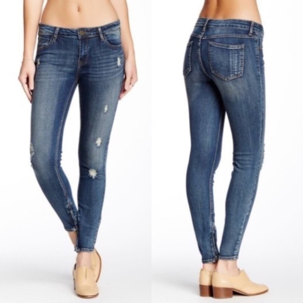 PISTOLA Anais #P6855N Zip Cuff Skinny Jeans, 25